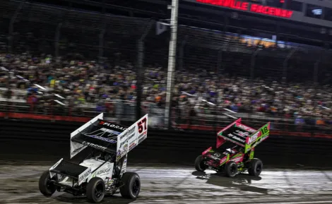 Larson has wild ride for win at Knoxville